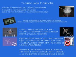 SCIE CHIMICHE – piu’ semplice non si puo’!!!! Scie chimiche