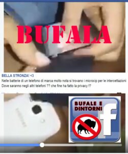BUFALA – Batterie con microchip che spiano i cellulari. Bufale