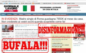 Lavoro online e opzioni binarie, tra disinformazione e bufale. Bufale