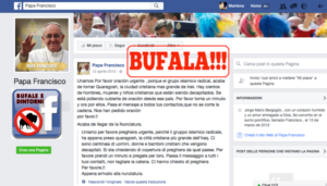 Quaragosh: il falso appello del Papa su Whatsapp Bufale di attualità - False notizie