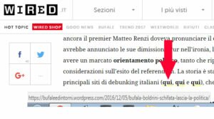 BeD citata da Wired per l’articolo sulle false dichiarazioni della Boldrini. Su di noi