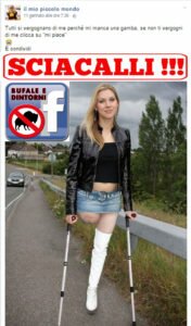 SCIACALLI – il mio piccolo mondo – foto modificate Bufale