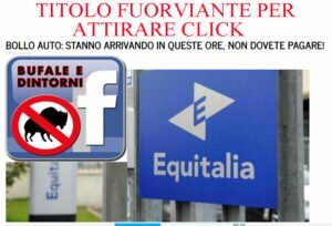 Titolo FUORVIANTE per attirare CLICK e monetizzarli con la pubblicità Precisazioni