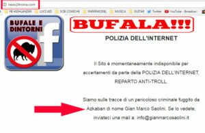 BUFALA – il sito News24Roma chiuso dalla “Polizia dell’Internet” Bufale
