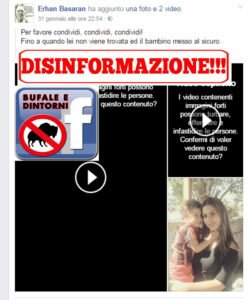 DISINFORMAZIONE – Condividi per identificare donna che strangola bambino. Disinformazione
