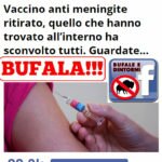 DISINFORMAZIONE – Vaccino anti meningite ritirato