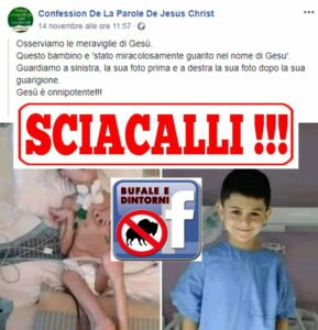 Pagina religiosa “ribalta” la verità per dei click!!! Bufale