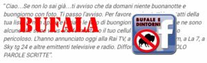 BUFALA – Buongiorno e buonanotte senza immagini. Bufale di attualità - False notizie