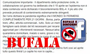 BUFALA – Biocontenimento BSL – 4. Bufale mediche - Cattivi consigli medici