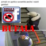 BUFALA – 2 persone consegnano mascherine per entrare nelle case.
