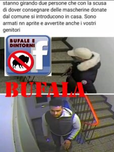 BUFALA – 2 persone consegnano mascherine per entrare nelle case. Altre bufale - Curiosità